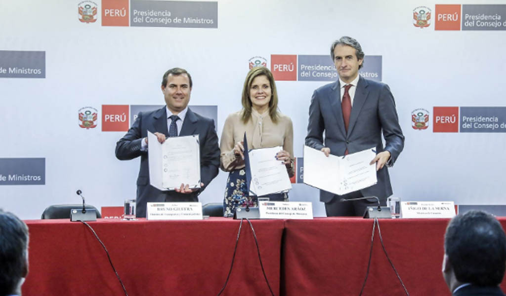 España colaborará con Perú en infraestructura y transporte