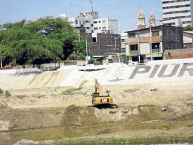 Obras en seis puntos del río Piura tienen 30% de avance