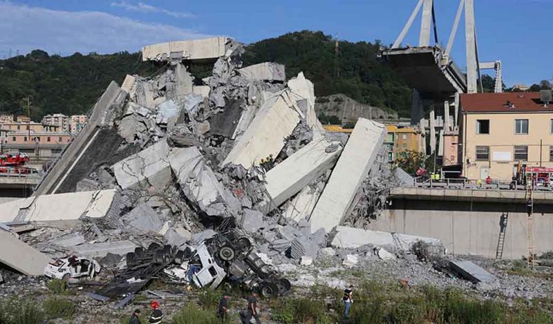 Derrumbe mortal de un puente en Italia pone en la mira sus carreteras