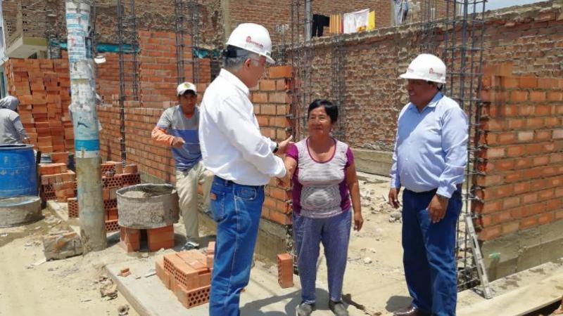 Inician construcción de 4 200 viviendas de material noble para damnificados en Lambayeque