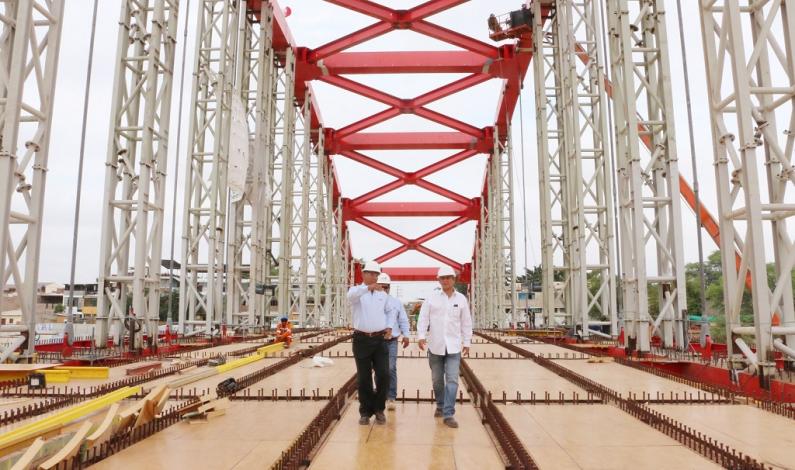 Obras del quinto puente de Piura culminarán en diciembre del presente año