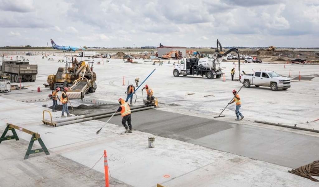 Proyecto de concreto de alta tecnología y bajo contenido de carbono, en el aeropuerto internacional de Calgary