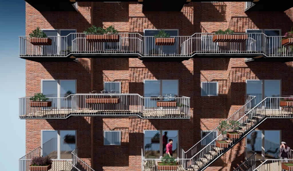 Nuevas estructuras modulares pretenden facilitar la interacción en balcones