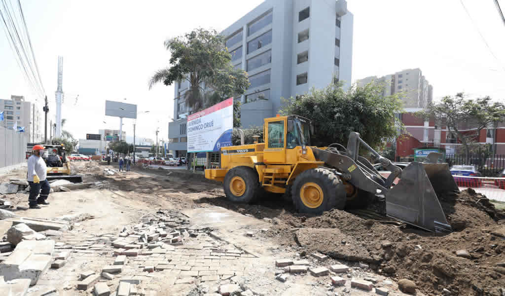 Municipalidad de Lima inició rehabilitación de la Av. Domingo Orué