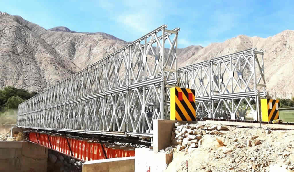 25 puentes modulares fueron instalados en lo que va del año