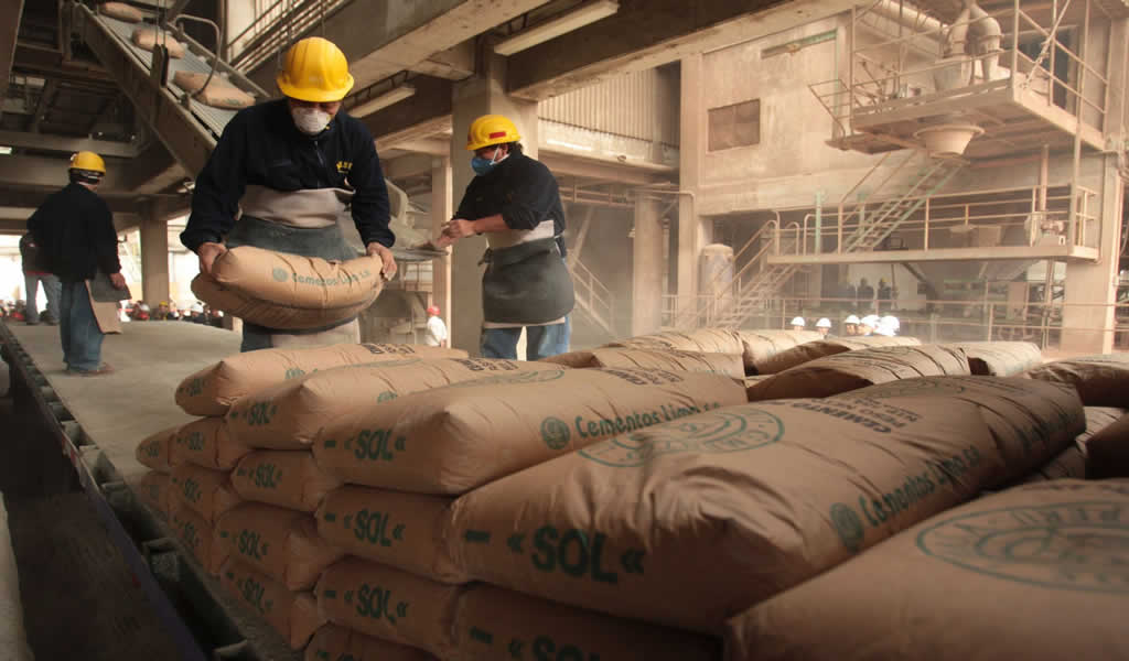 Consumo interno de cemento registró aumento de 9.73% en setiembre