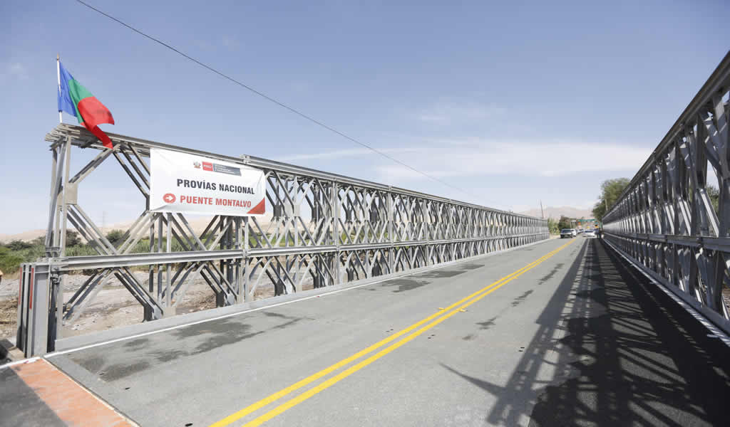 MTC instaló ocho puentes modulares en tres provincias de Lima