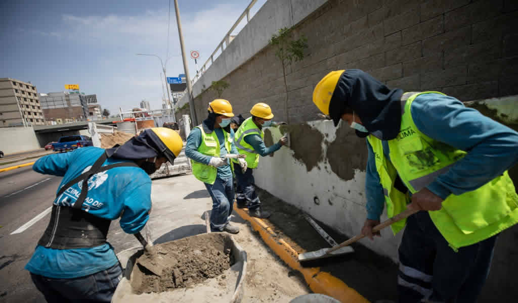 Labores de mantenimiento integral en la Vía Expresa de Paseo de la República presentan el 90% de avance