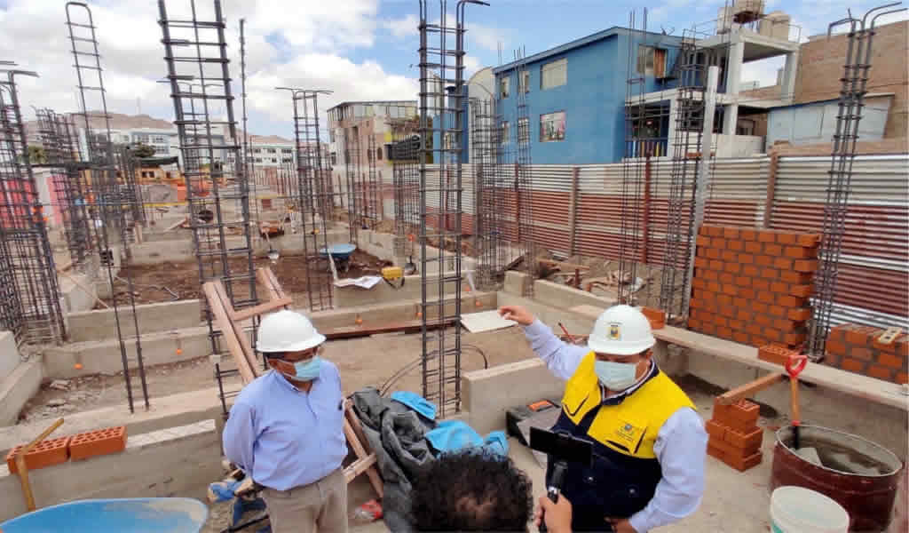 Resaltan avances en construcción de colegio emblemático en Vilcashuamán