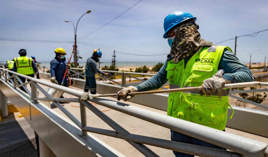 Entre enero y abril la Municipalidad de Lima realizó trabajos de mantenimiento en 53 puentes