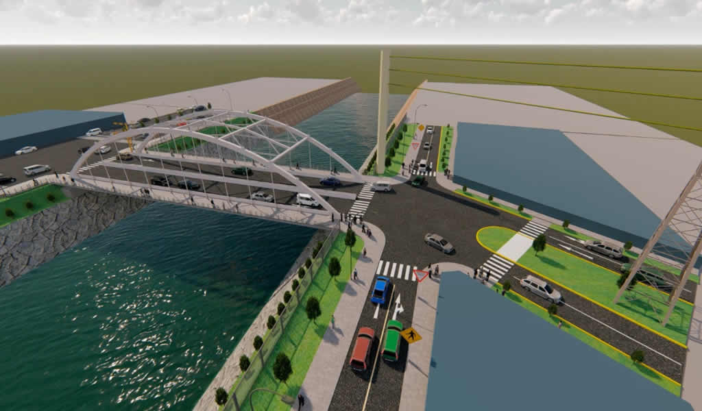 Obras en el puente Morales Duarez presentan el 46% de avance
