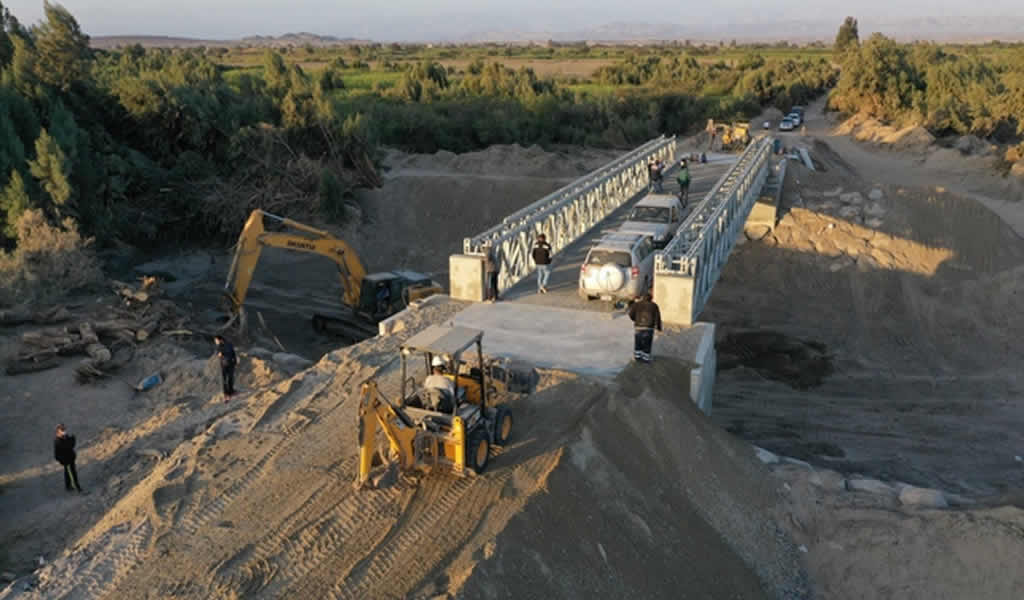 Concluye la instalación del puente Pinilla en Ica