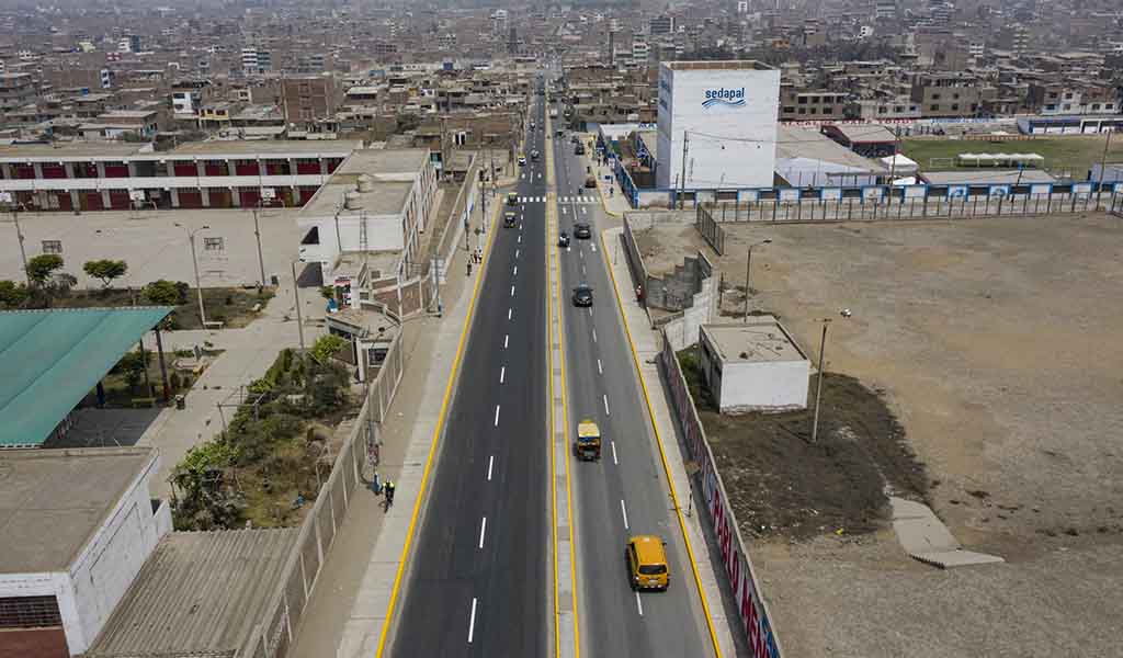 Carabayllo: Municipalidad de Lima renovó pistas y señalización horizontal en la Av. Manuel Prado