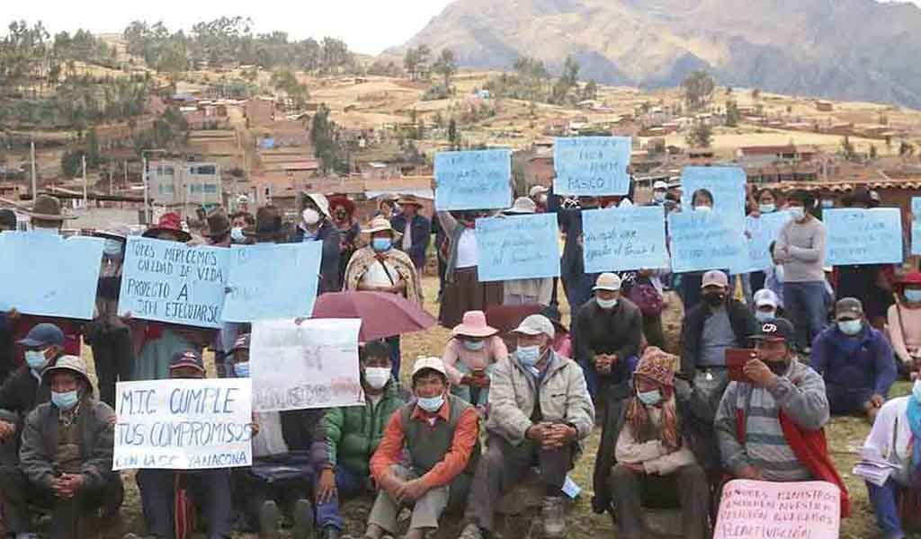 Cusco: pobladores de Chinchero amenazan con tomar polígono de aeropuerto