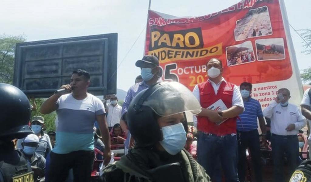 Pobladores de El Faique de Piura levantan el paro tras llegar a un acuerdo con el MTC