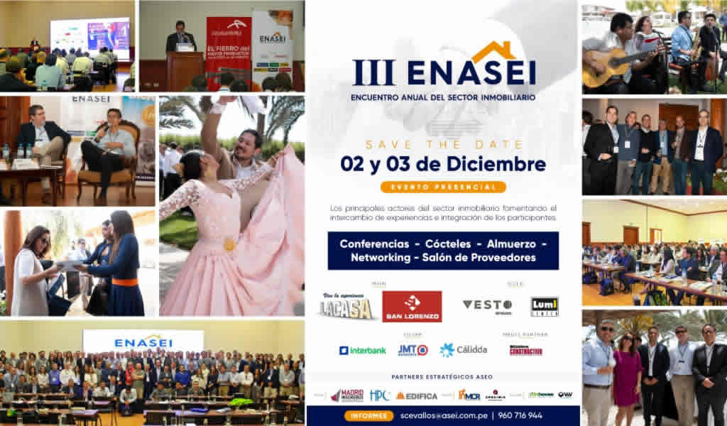 ASEI anuncio su Evento presencial: III ENASEI - Encuentro Anual del Sector Inmobiliario