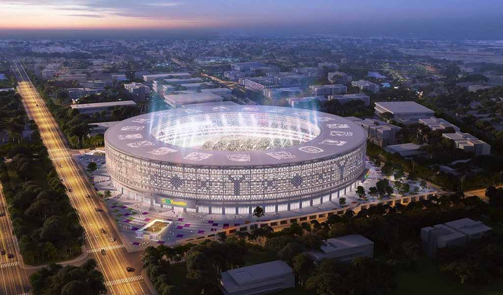 Presentan los avances del estadio más moderno de México