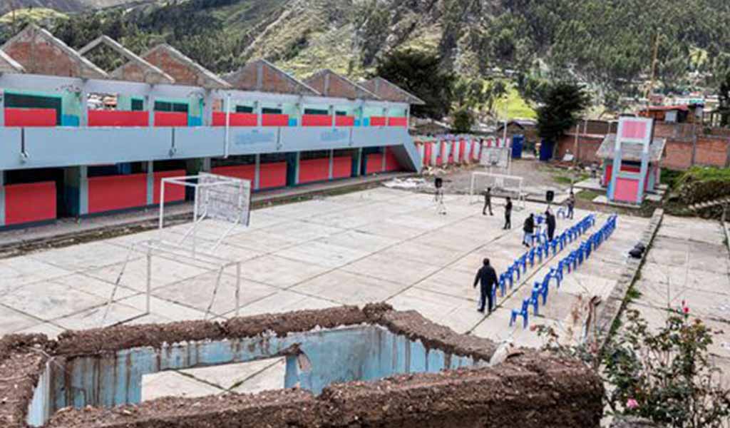 Áncash: inician construcción de modernas aulas en colegio Virgen de Fátima de Huallanca
