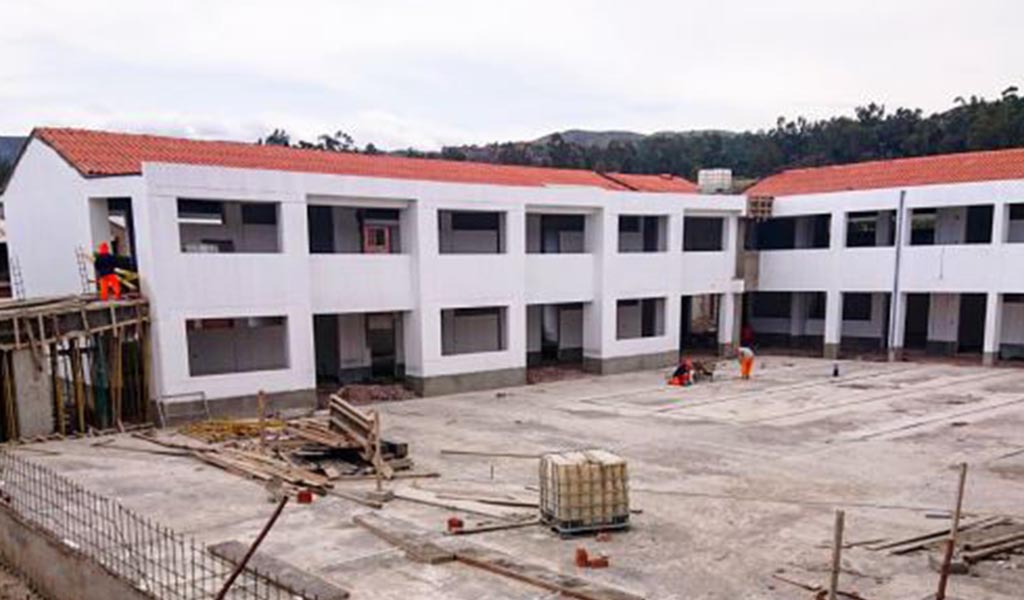 Ayacucho: construcción de colegio en Lucanas tiene avance del 65%