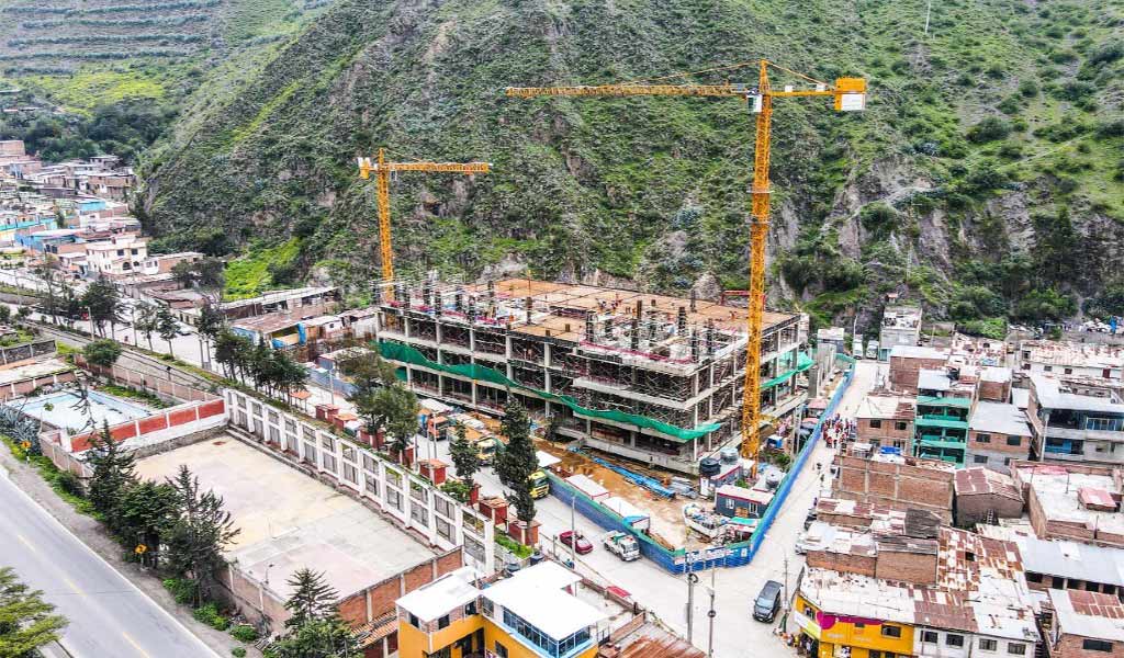 Hospital San Juan de Matucana que construye la Autoridad para la Reconstrucción con Cambios tiene un avance de 37%