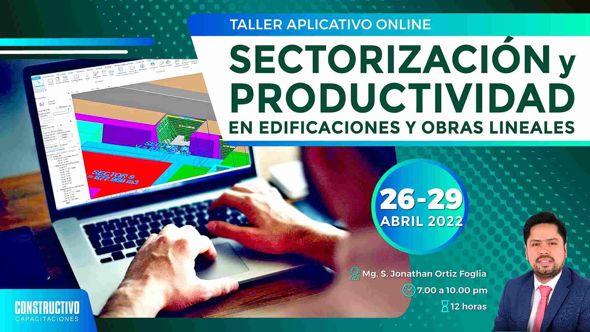 Taller aplicativo online: Sectorización y productividad en edificaciones y obras lineales