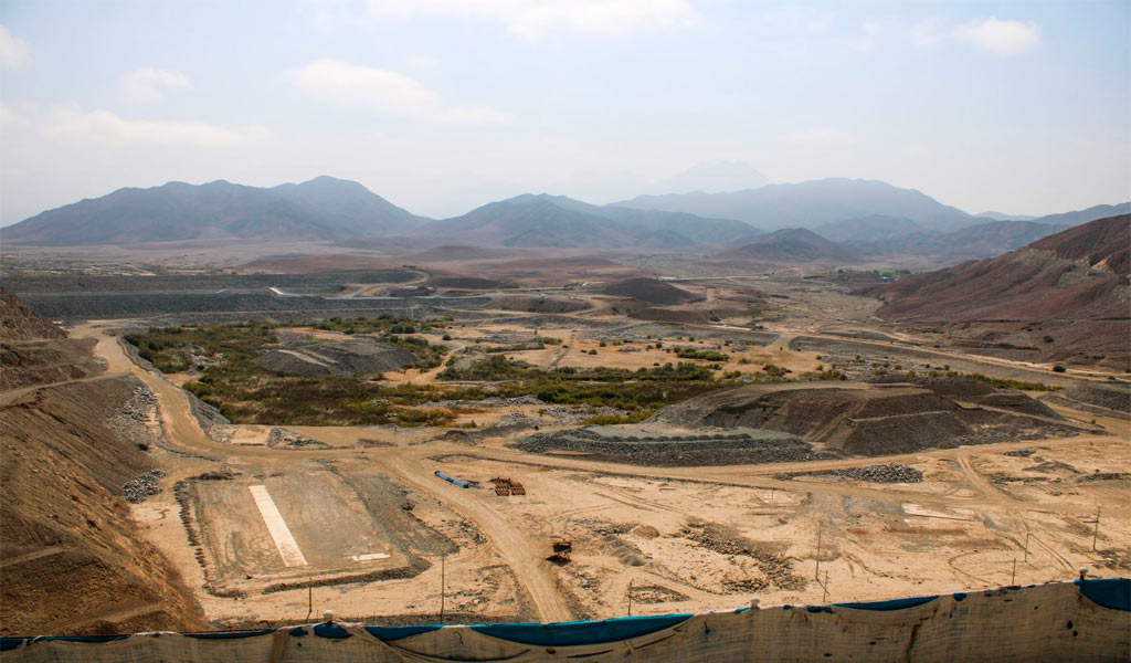 La Libertad: Verifican avances de construcción de presa Palo Redondo en Chavimochic