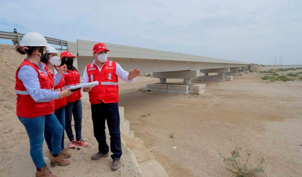 Lambayeque: ARCC supervisa colegios y carretera que benefician a 50 mil ciudadanos