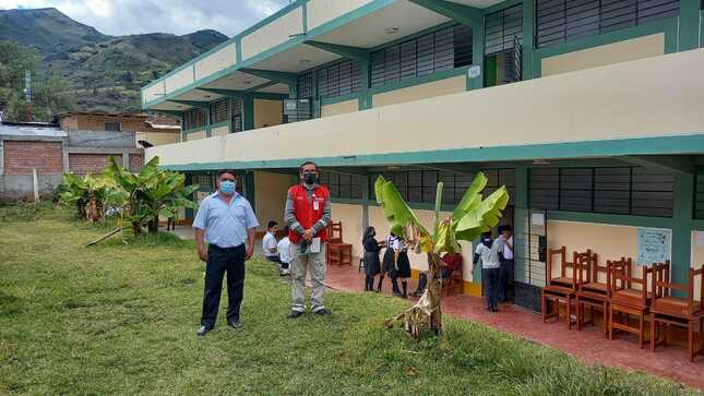 Pronied realizará obras de acondicionamiento en colegio de Tacabamba