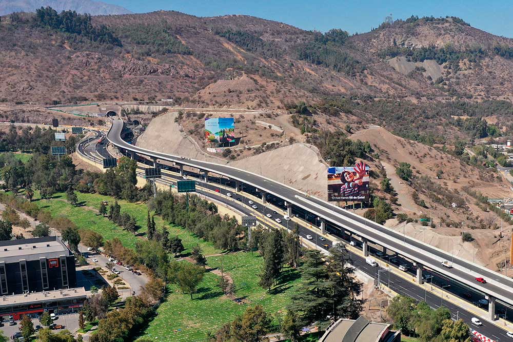 Chile inaugura autopista Américo Vespucio Oriente I (AVO I)