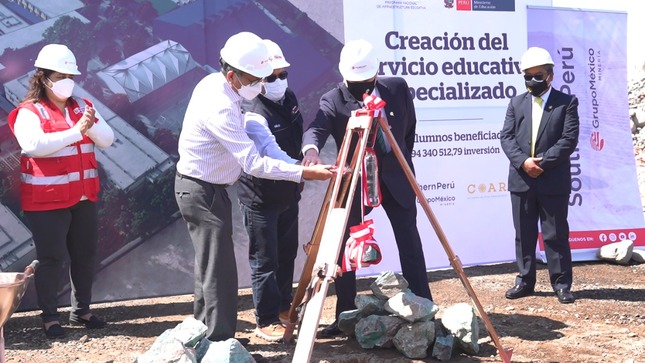 Colocan la primera piedra para la construcción del COAR-Tacna que demandará una inversión de más de 97 millones de soles