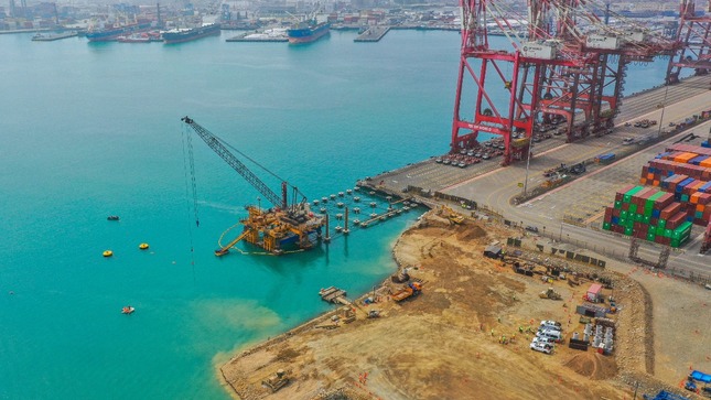 Ampliación del Muelle Sur del Callao tiene un avance del 39.5% y permitirá recibir a gigantescas embarcaciones