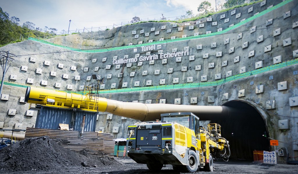 Colombia: Construcción del Túnel Guillermo Gaviria Echeverri avanza en un 85%