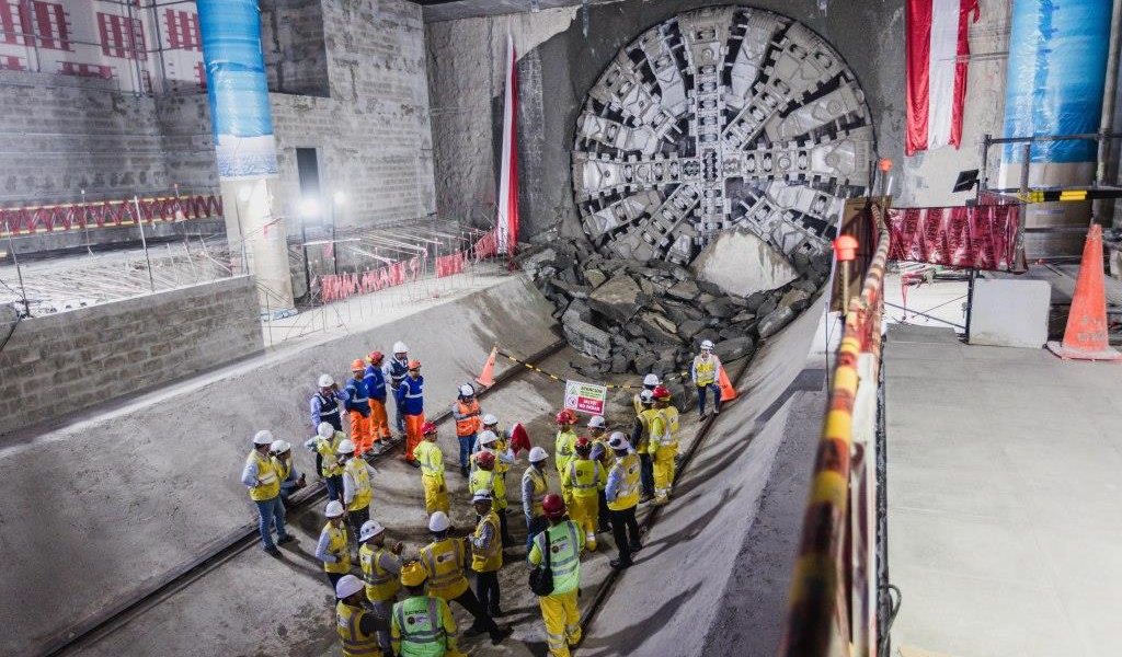 Línea 2 del Metro de Lima: La tuneladora ‘Delia’ llegó a la Estación Cangallo en La Victoria