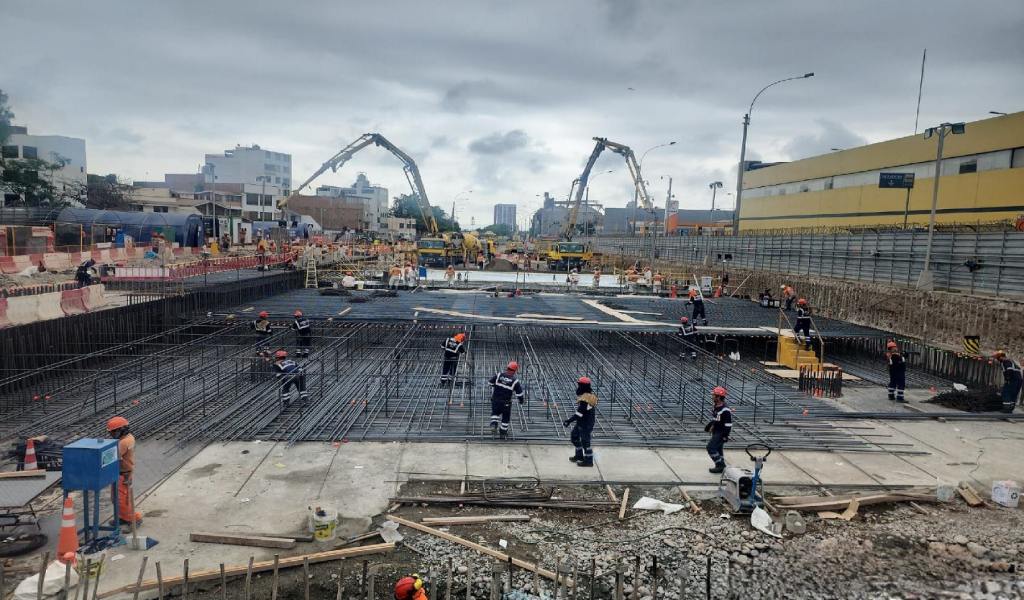 Impulsan trabajos de construcción en la Línea 2 del Metro de Lima