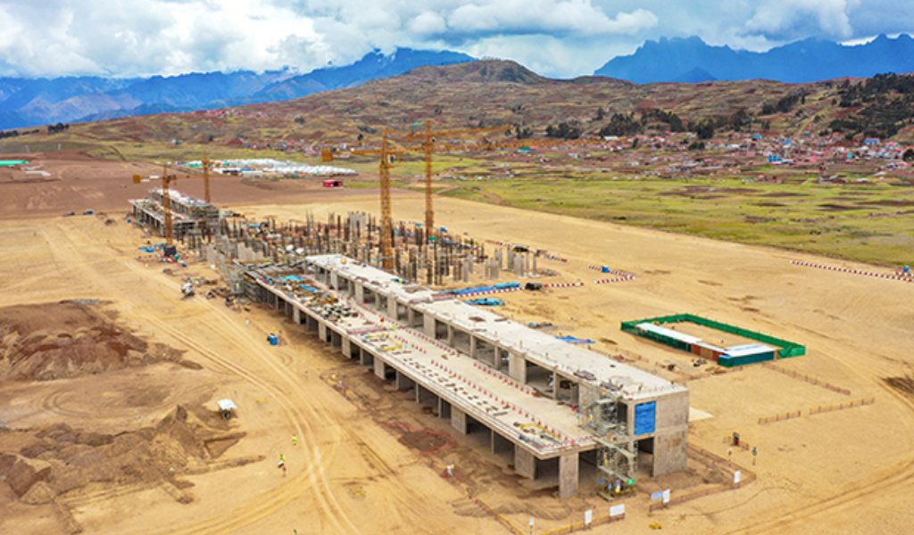 Cusco: Avanza la construcción del terminal de pasajeros del aeropuerto de Chinchero