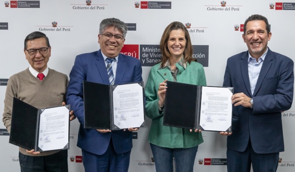 Ministerio de Vivienda firma convenio con Gore Cusco para impulsar obras de agua y saneamiento