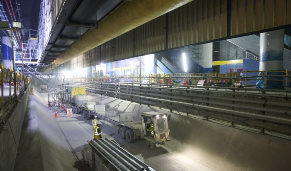 Tuneladora Delia reinicia labores en la Estación Central de la Línea 2 del Metro