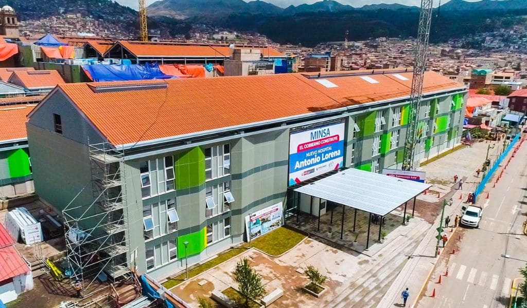 Hospital Antonio Lorena de Cusco alcanza el 75 % de avance y se perfila como el primer hospital digital del sur del Perú