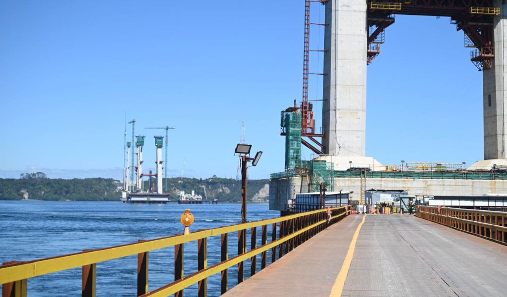 Puente Chacao alcanza 63% de avance y entra en etapa clave de construcción
