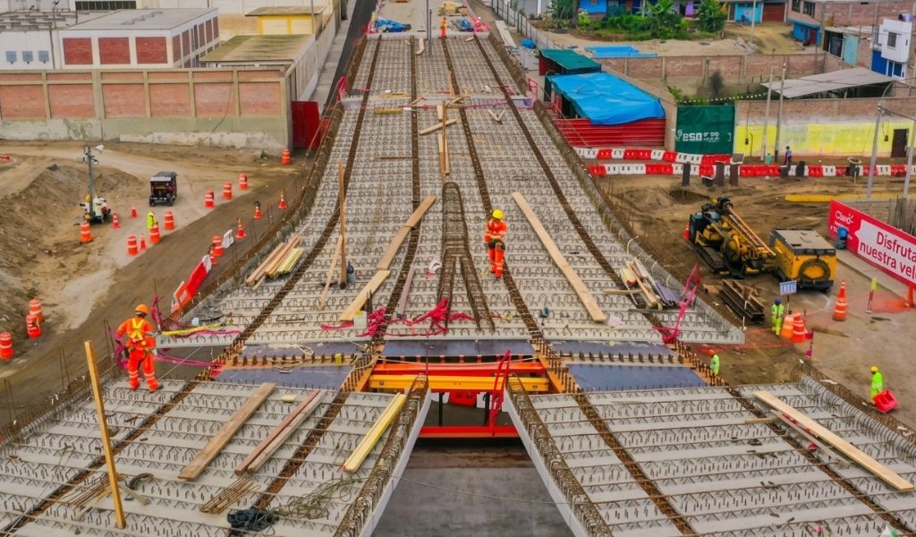 Inversión en infraestructura de transporte crece 85,2% en 2026 y supera los US$ 479 millones